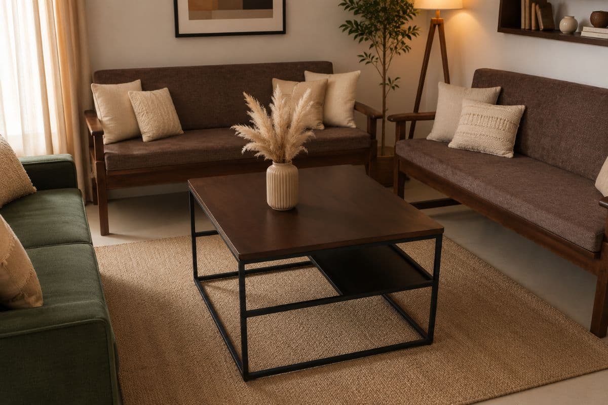 Modern wooden side table