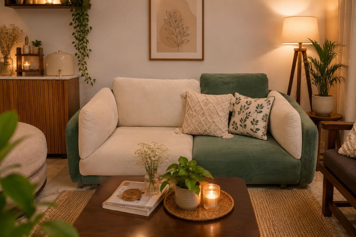 Luxury Green Designer Sofa